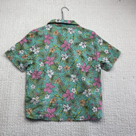 Maui & Sons Hawaiian Button Down Short Sleeve Men's Shirt Small Palm Tree Design - Picture 11 of 15